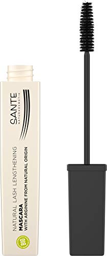 SANTE Naturkosmetik Natural Lash Lengthening Mascara 01 Black, Schwarze Wimperntusche für lange & definierte Wimpern mit besonders feiner Bürste, Vegan, 8ml von SANTE Naturkosmetik