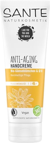 SANTE Naturkosmetik Anti Aging Handcreme, Vegan, Sheabutter und Bio-Gänseblümchen, Natürliche Handpflege, 75 ml von Sante Naturkosmetik