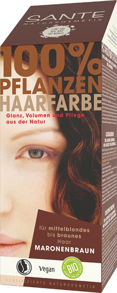 Sante Pflanzenhaarfarbe - maronenbraun Pflanzenhaarfarbe 100g Sante Pflanzenhaarfarbe - maronenbraun Pflanzenhaarfarbe 100g von Sante