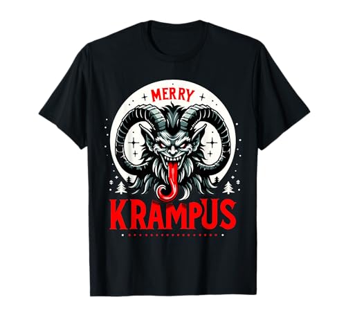 Lustiger Krampus Männer Frauen Kinder Frohe Krampus Horror Weihnachten T-Shirt von Santi Claus Tees