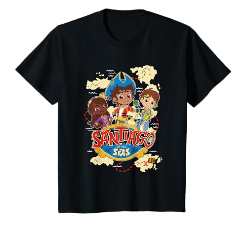Kinder Von der Seakarte Santiago inspiriert T-Shirt von Santiago of the Seas
