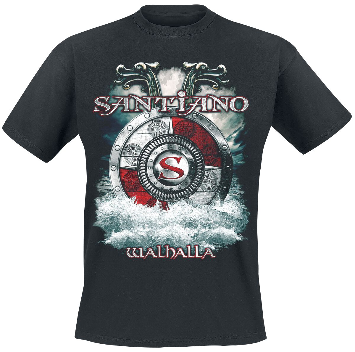 Santiano T-Shirt - Walhalla - M bis XXL - für Männer - Größe M - schwarz  - Lizenziertes Merchandise! von Santiano