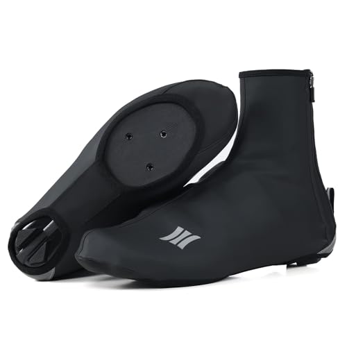 Santic Fahrrad Überschuhe Rennrad Winter Wasserdicht Reflektierend Herren Damen Schwarz S von Santic