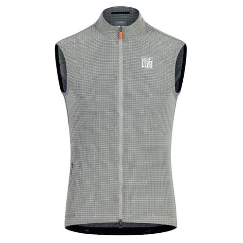 Santic Fahrradweste Herren Damen Laufweste ärmellos Windweste Grau XL von Santic