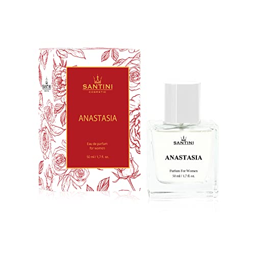 SANTINI Anastasia Damen Parfum, Eau de Parfum Spray, 1er Pack (1x 50 ml), Geschenke für Frauen, Hergestellt aus Französischen Premiumölen von Santini
