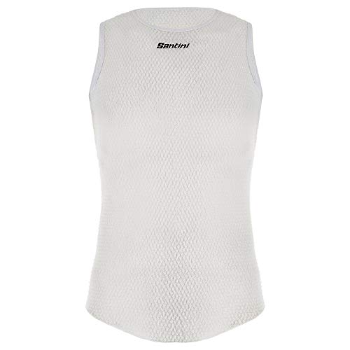 Santini Alpha Baselayer Ärmellos Herren weiß von Santini