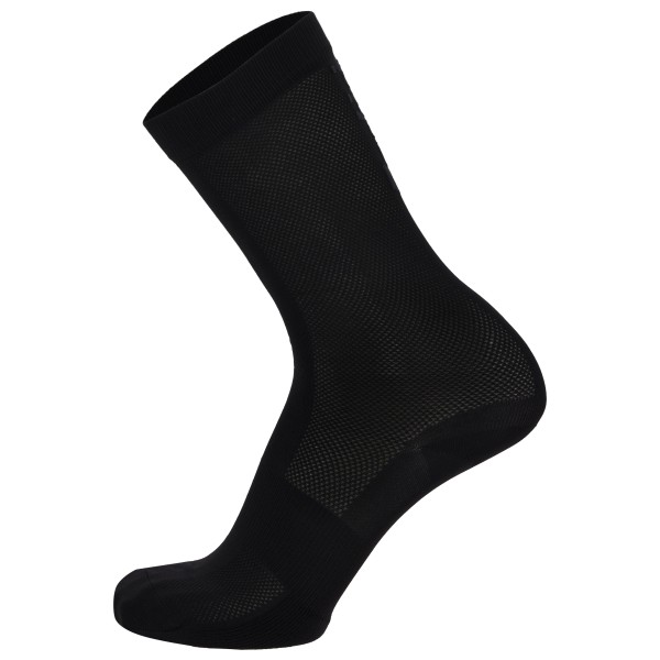 Santini - Cycling High Socks Q-Skin Puro - Radsocken Gr 36-39 - XS/S schwarz von Santini