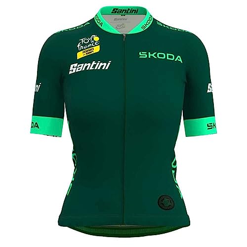 Santini Tour De France Femme Avec Zwift Best Sprinter Leader Short Sleeve Jersey M von Santini