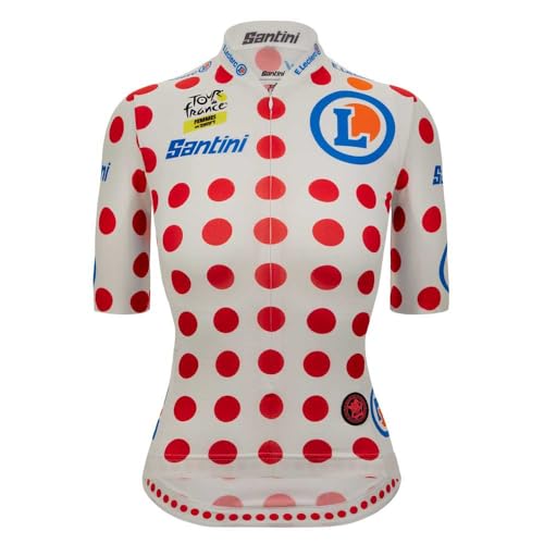 Santini Damen Tour de France Femme Avec Zwift Gpm Leader Jersey Trikot, Pois, M von Santini