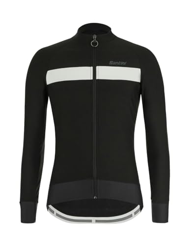 Santini Herren Adapt-Maglia Manica Lunga Winter Langarmshirt, nebi, S von Santini