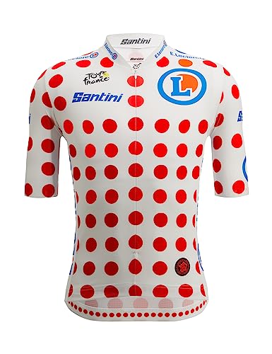 Santini Herren Gpm Leader Jersey-Offizielle Tour de France Trikot, Pois, L von Santini