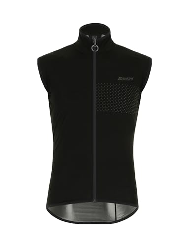 Santini Herren Guard Nimbus Waterproof Vest Fahrradweste Schwarz L von Santini