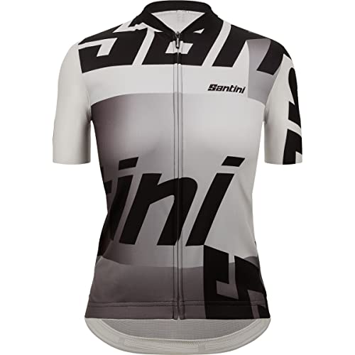 Santini Karma Logo Kurzarm Trikot Damen weiß/schwarz von Santini