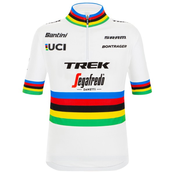 Santini - Kid's UCI Official World Champion Master Jersey - Radtrikot Gr 9-10 Years weiß von Santini