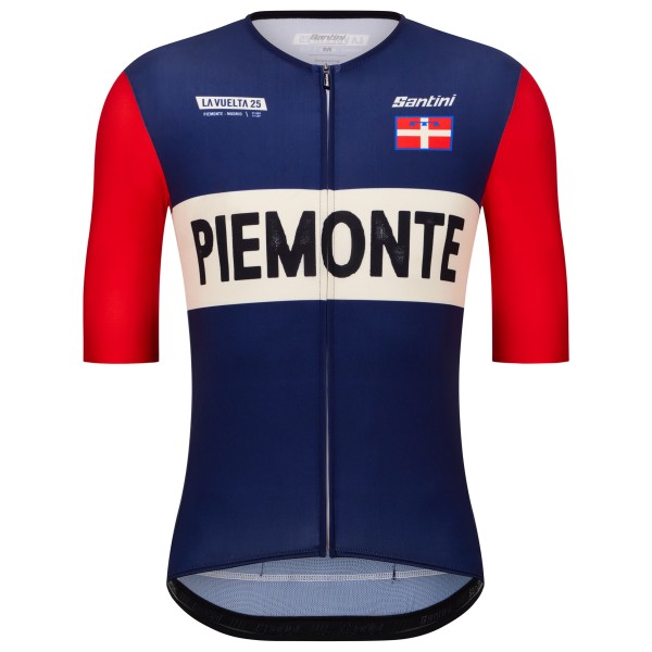 Santini - La Vuelta Grand Salida Piemonte Jersey - Radtrikot Gr 3XL blau von Santini