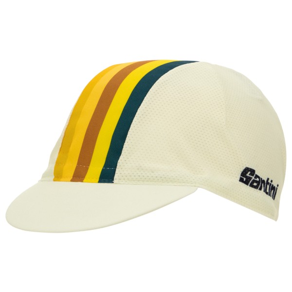 Santini - UCI World Champion Cycling Cap - Radmütze Gr One Size beige von Santini