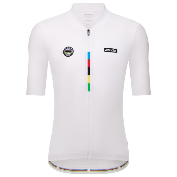 Santini - UCI World Champion Jersey Mondo - Radtrikot Gr S weiß von Santini