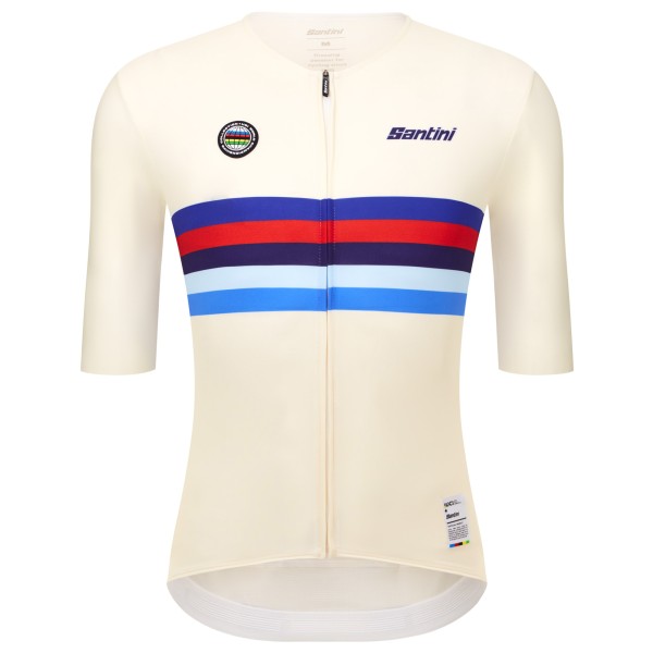 Santini - UCI World Champion Jersey - Radtrikot Gr L weiß von Santini