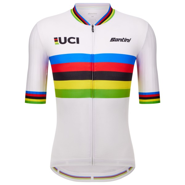 Santini - UCI World Champion Jersey - Radtrikot Gr M weiß von Santini