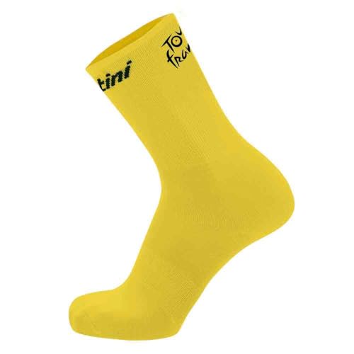 Santini Unisex Overall Leader Tour de France Offiziell Socken, Gelb, XL von Santini