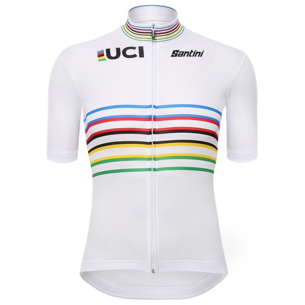 Santini - Women's UCI Official World Champion Master Jersey - Radtrikot Gr S weiß von Santini