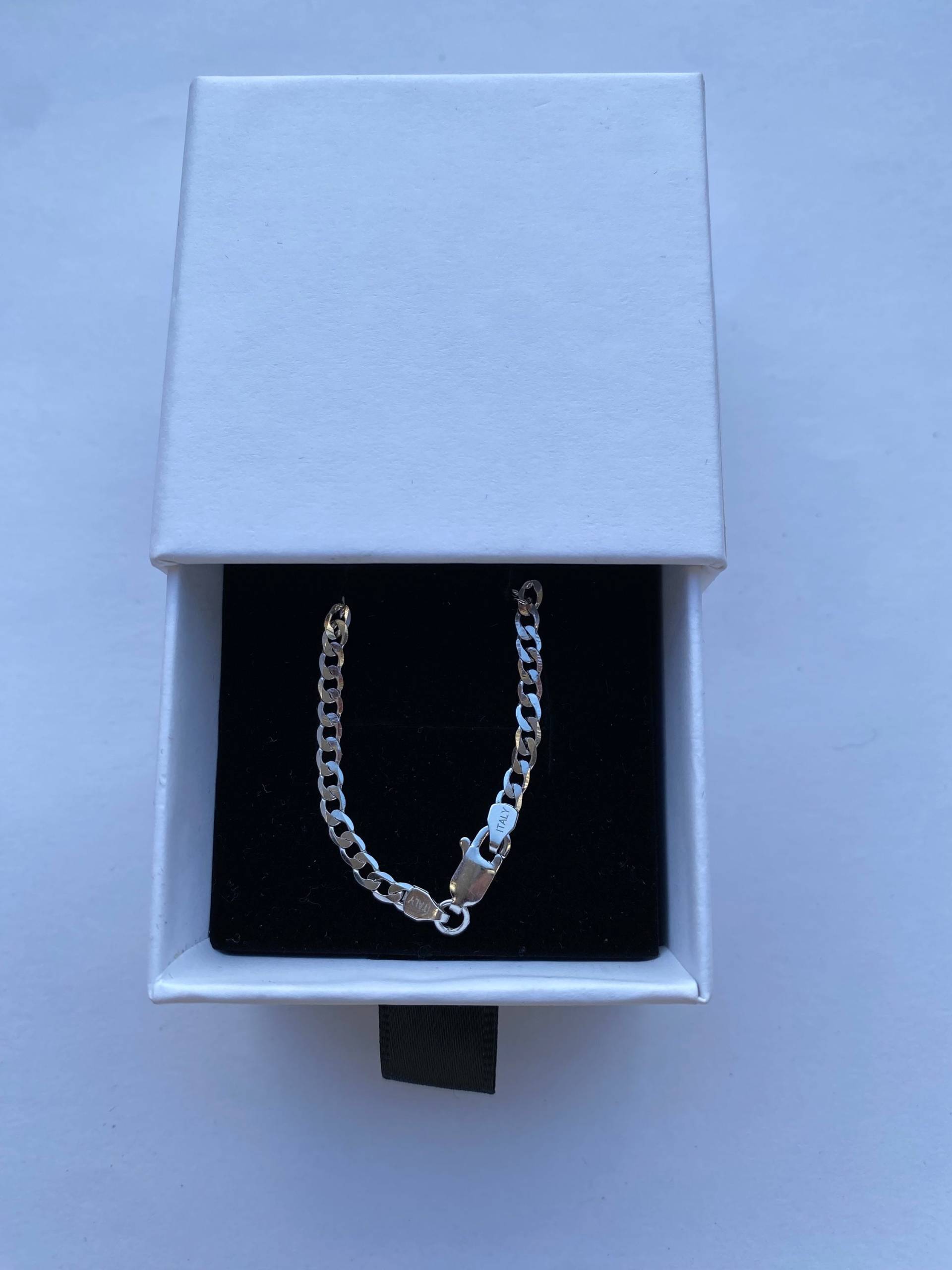 Cuban Link Kette 925 Sterling Silber Rhodiniert 3mm Breit Länge Wählbar 50 55 cm Silberkette Cuban Link Kette 925 Sterling Silber Rhodiniert 3mm Breit Länge Wählbar 50 55 cm Silberkette von SantiniDE