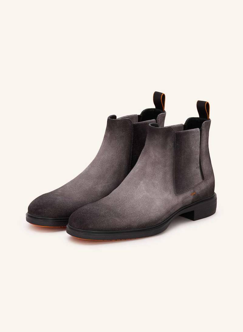 Santoni Chelsea-Boots Easy grau von Santoni