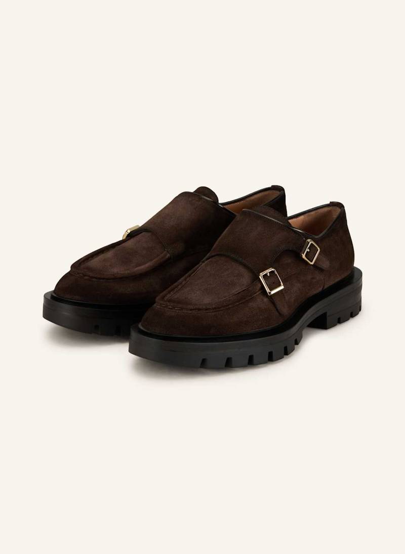 Santoni Double-Monks Feint braun von Santoni