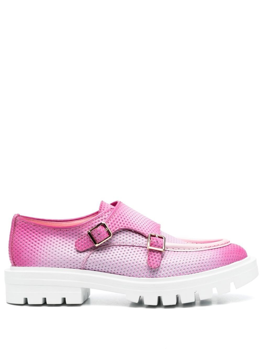 Santoni Loafer mit Schnallen - Rosa von Santoni