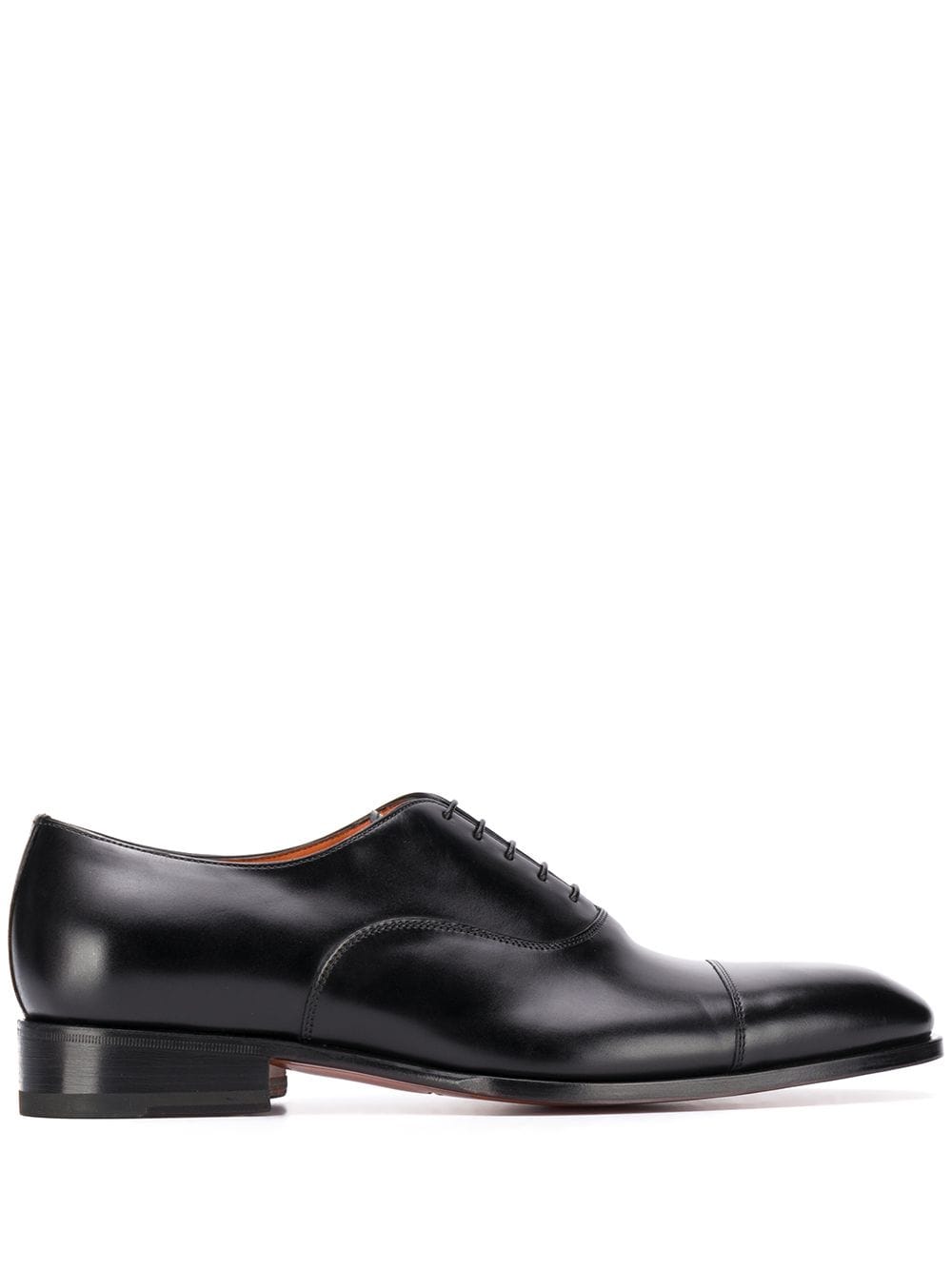 Santoni Oxford-Schuhe mit Glanzoptik - Schwarz von Santoni