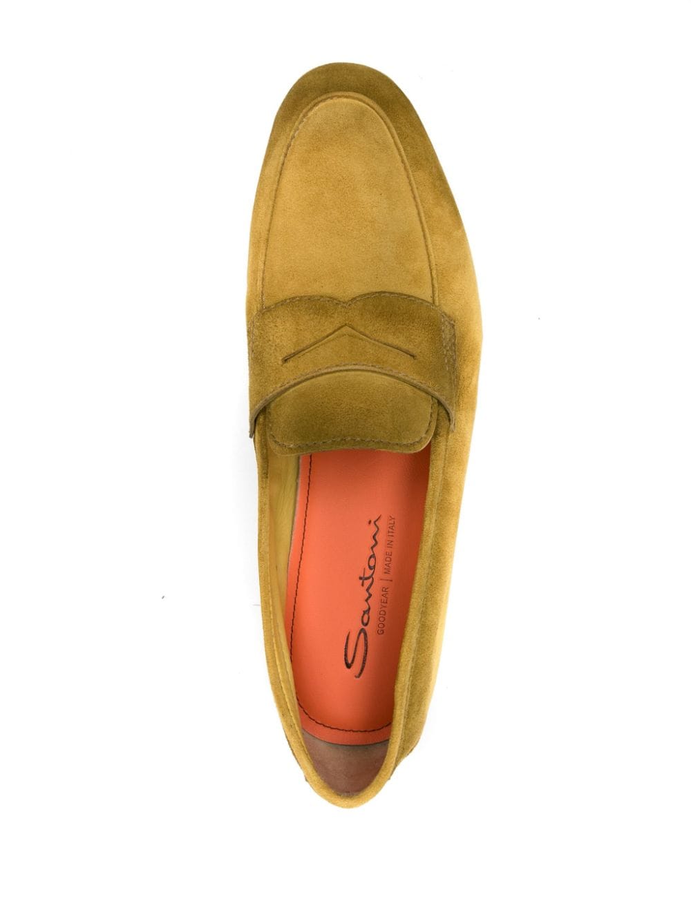 Santoni Penny-Loafer aus Wildleder - Grün von Santoni