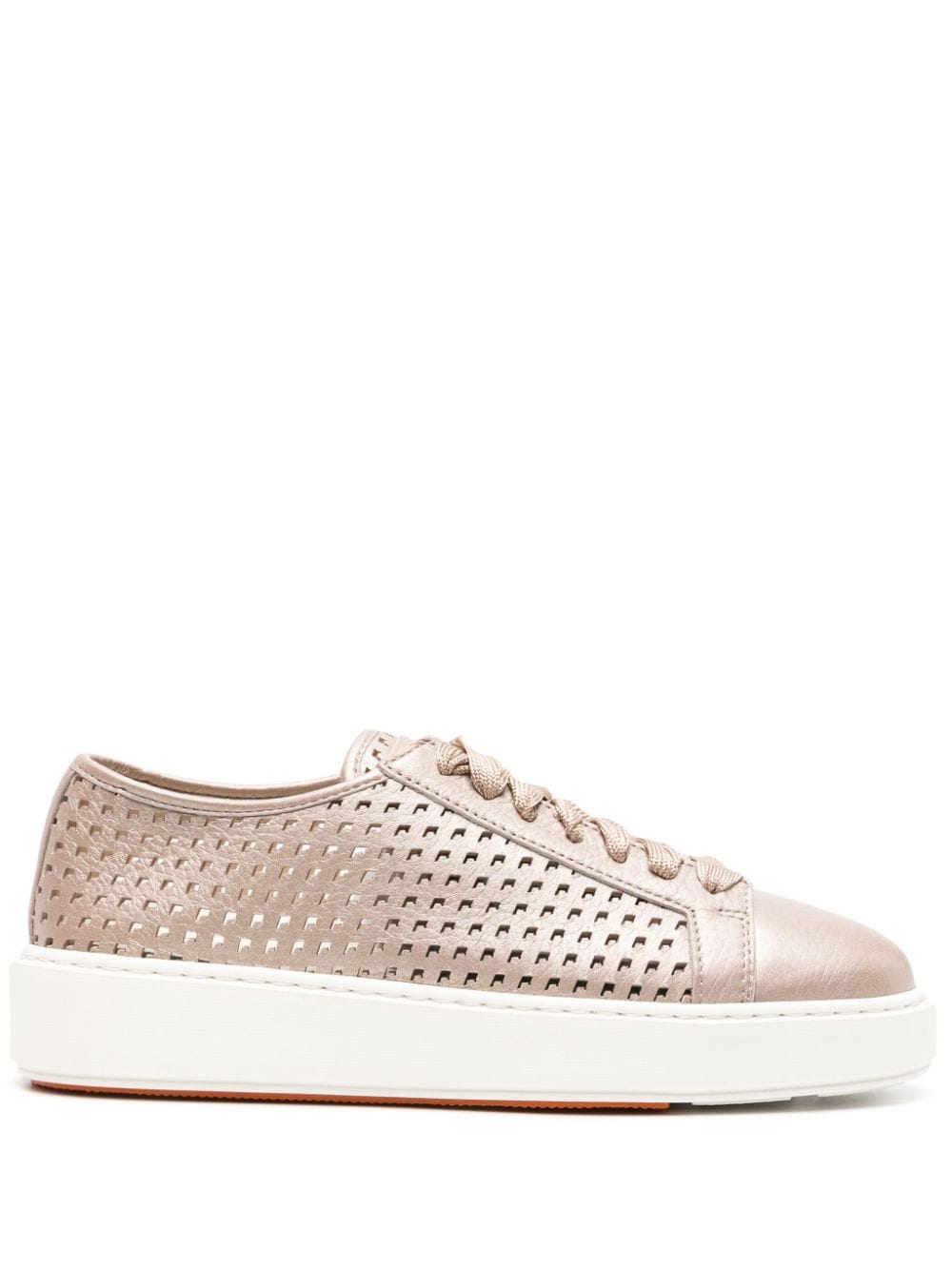 Santoni Perforierte Sneakers - Nude von Santoni