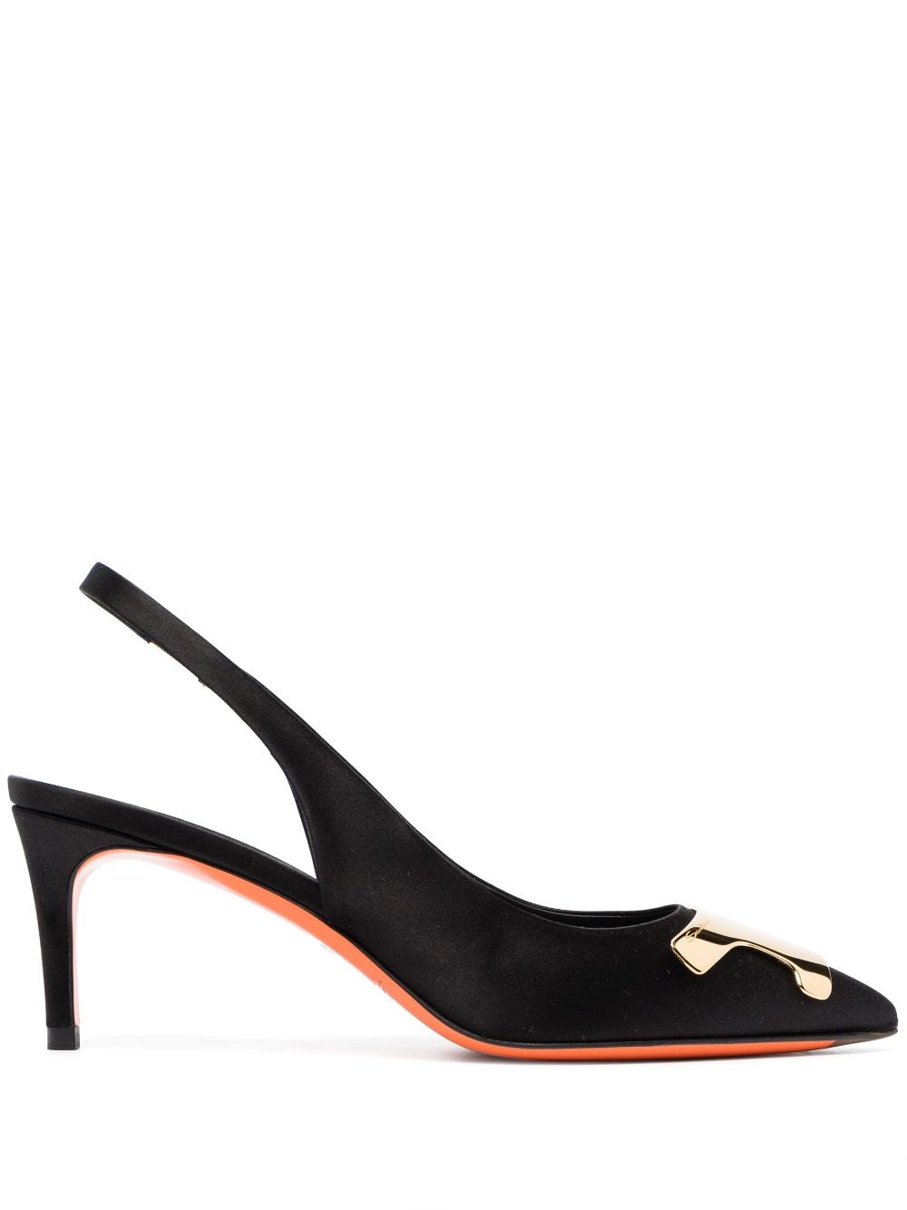 Santoni Sibille Slingback-Pumps - Schwarz von Santoni