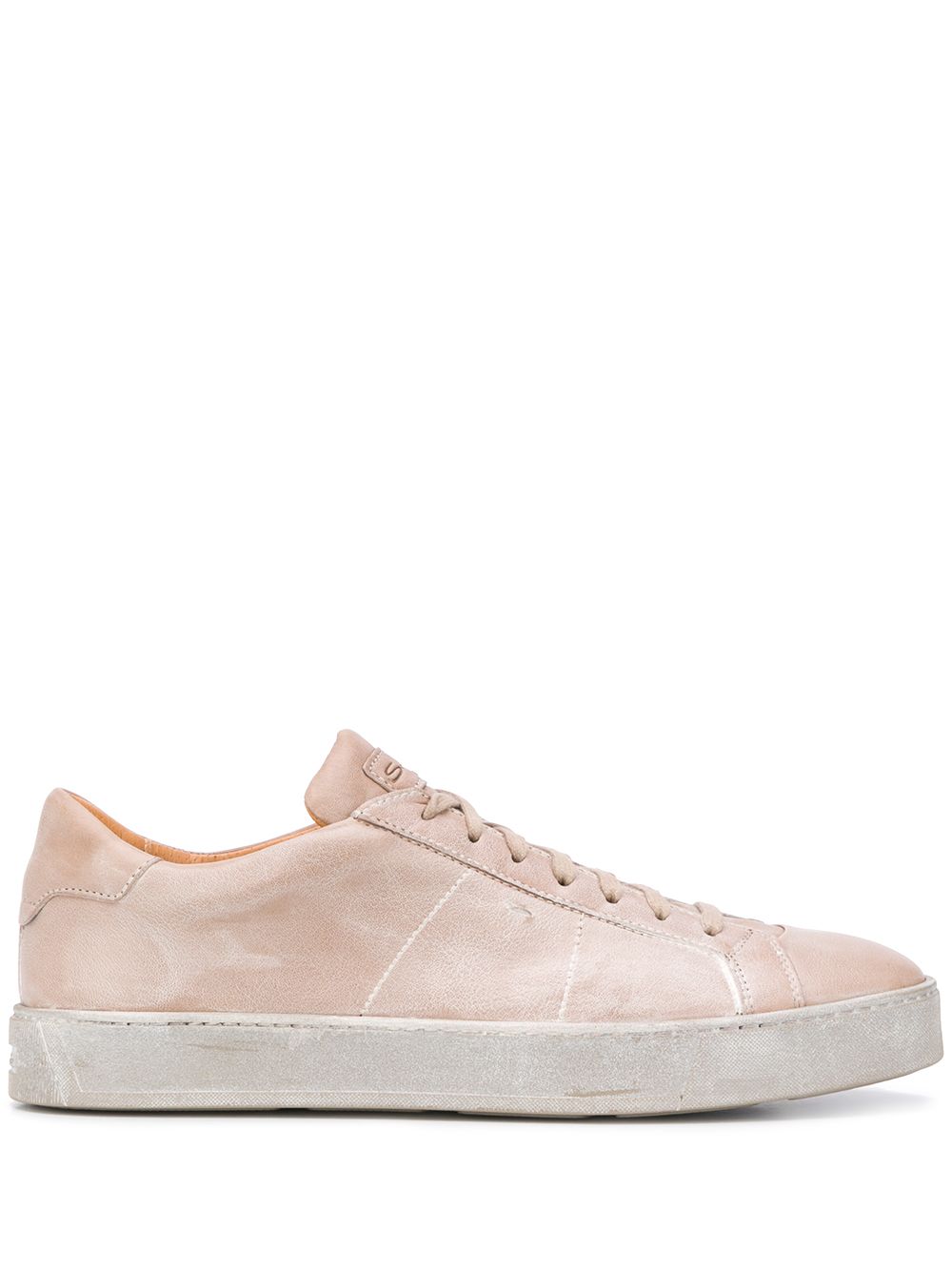 Santoni Sneakers mit Schnürung - Nude von Santoni