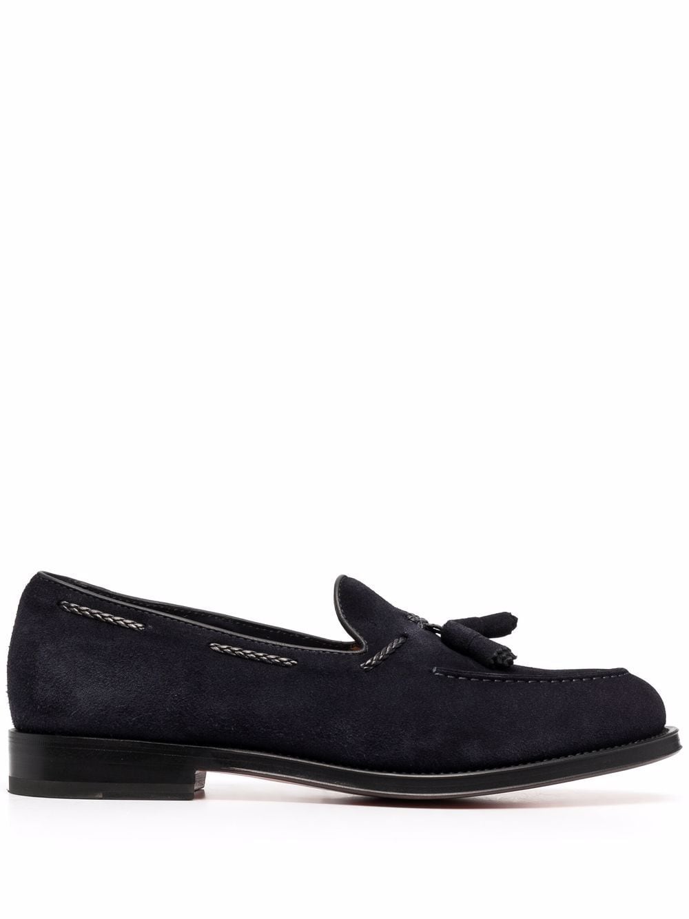 Santoni Wildleder-Loafer mit Quasten - Blau von Santoni