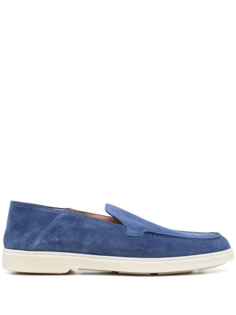 Santoni Loafer mit mandelförmiger Kappe - Blau von Santoni