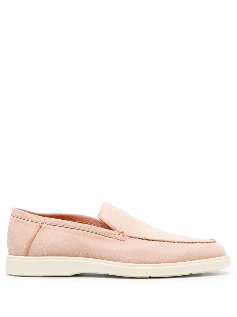 Santoni Loafer aus Wildleder - Nude von Santoni