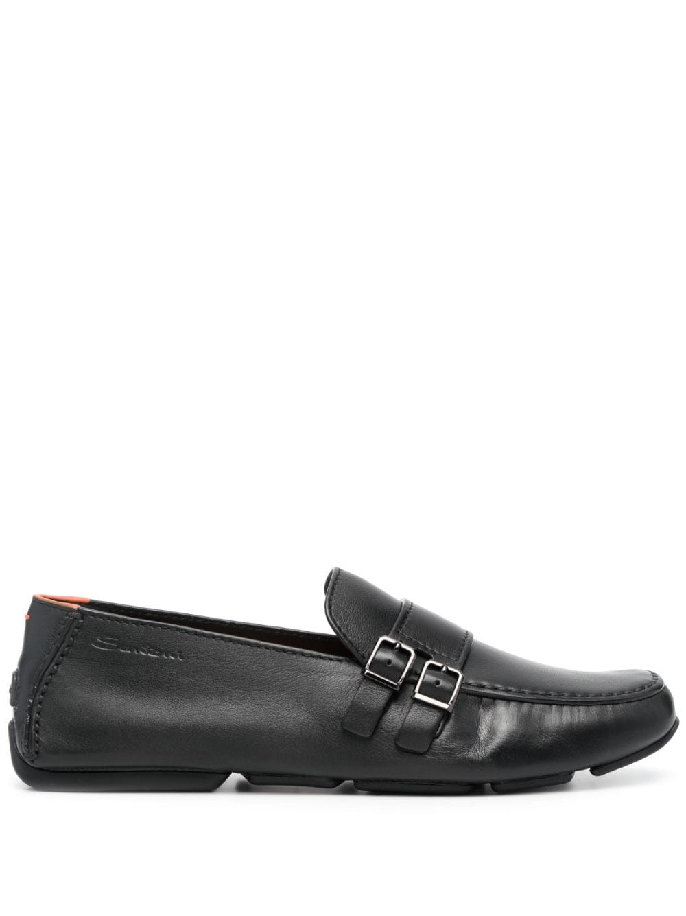 Santoni Monk-Schuhe mit Doppelschnalle - Schwarz von Santoni