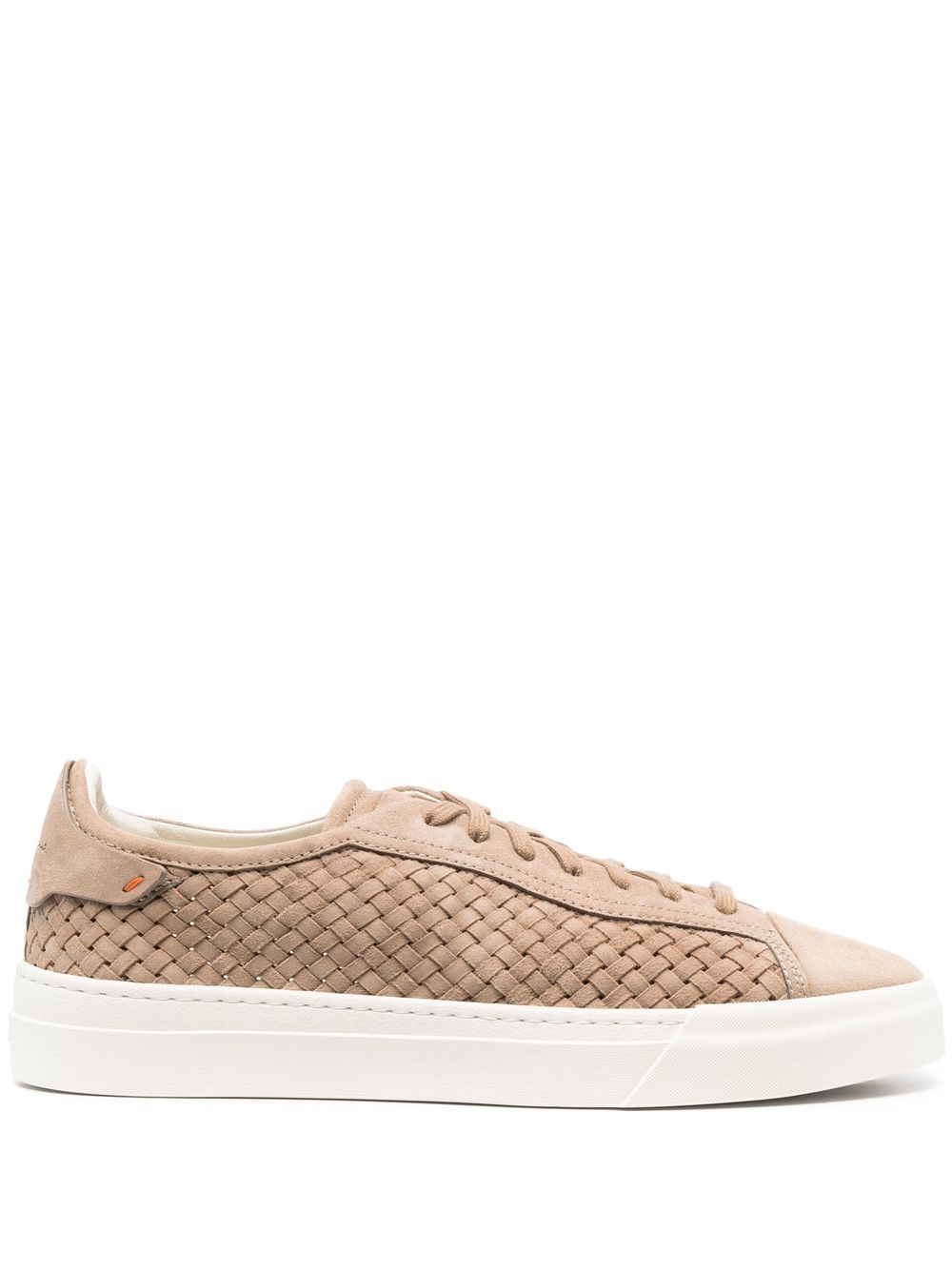 Santoni Sneakers mit Webmuster - Nude von Santoni