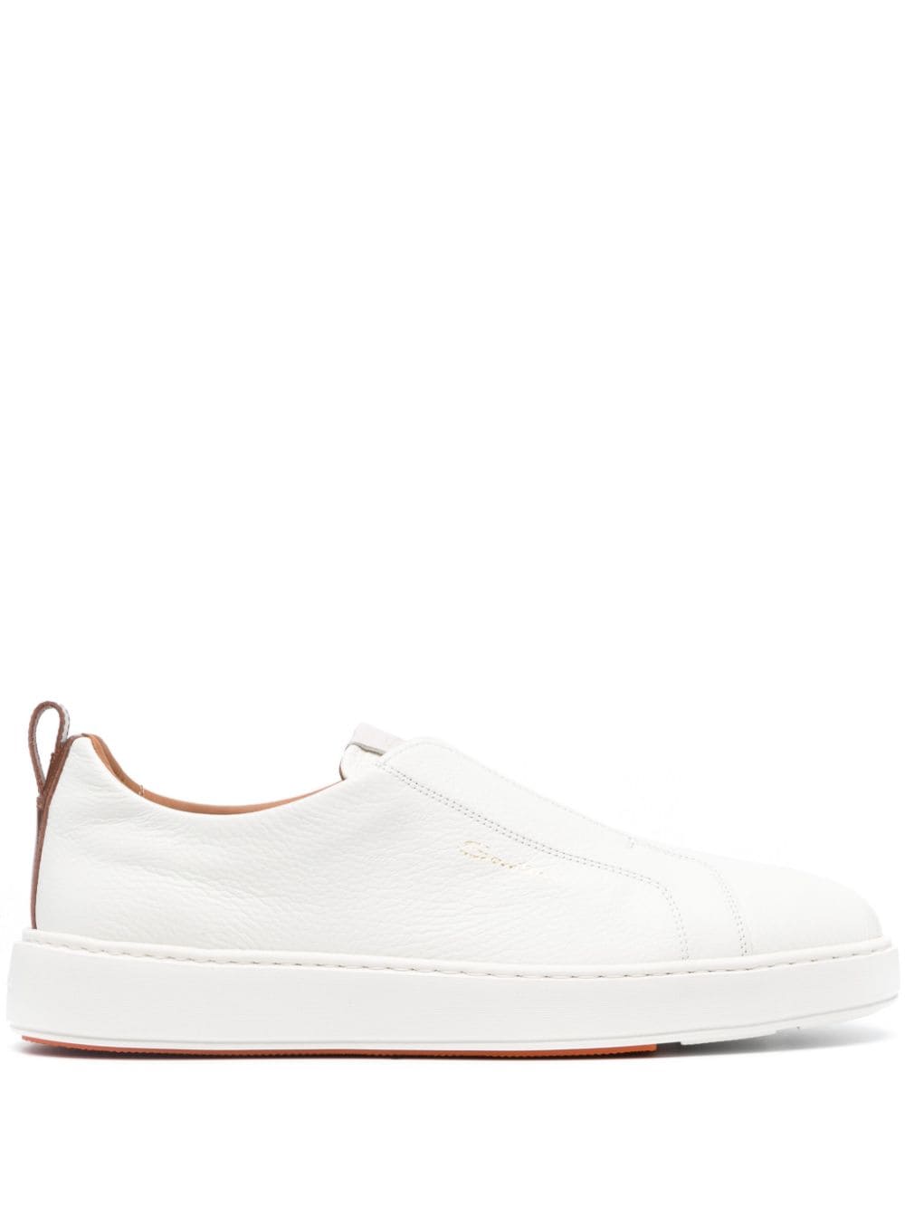 Santoni Klassische Slip-On-Sneakers - Weiß von Santoni