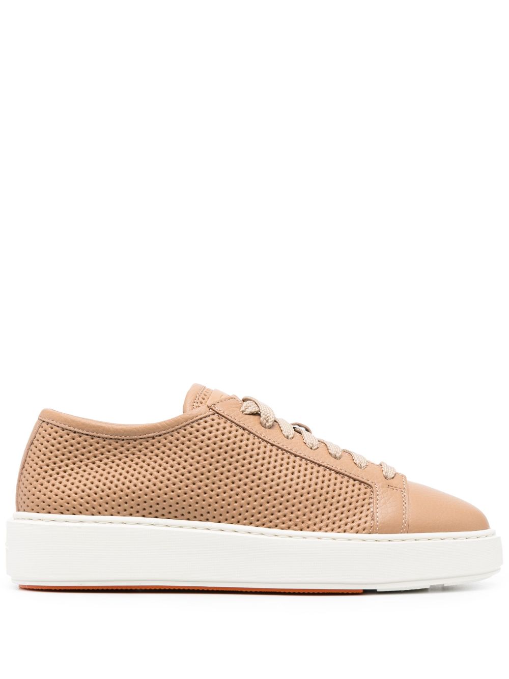 Santoni Perforierte Sneakers - Nude von Santoni