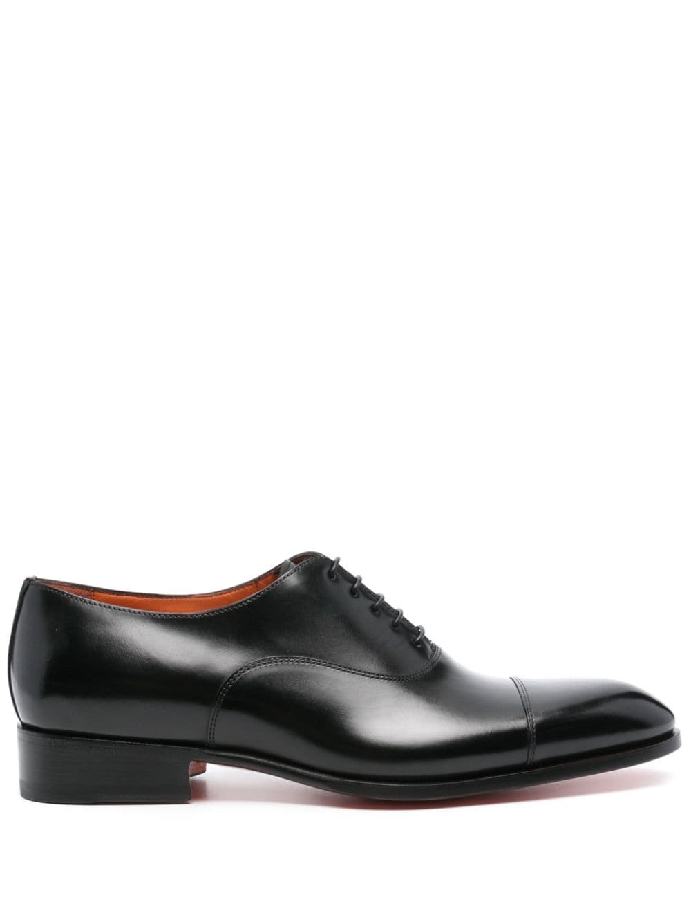 Santoni Oxford-Schuhe mit Glanzoptik - Schwarz von Santoni