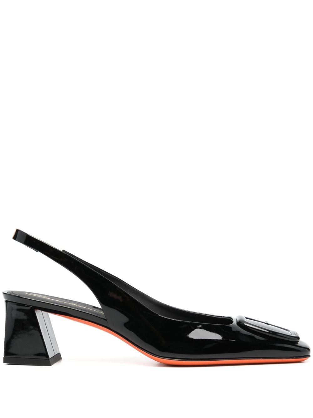 Santoni Pumps mit Slingback-Riemen - Schwarz von Santoni