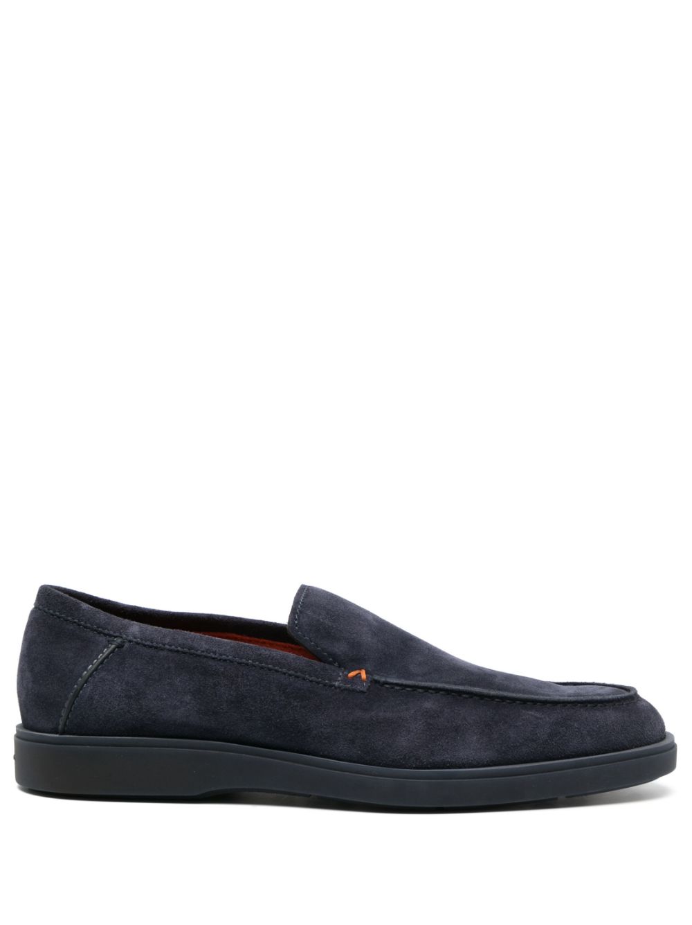 Santoni Loafer aus Wildleder - Blau von Santoni