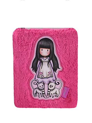 SANTORO GORJUSS Furry 980GJ02 Tasche, Fuchsia, 13 x 17,5 x 6 cm von Santoro