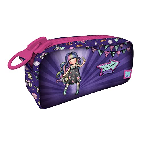 Santoro 1127GJ04 Gorjuss Fairground Up and Away Riesen-Henkeltasche, 21,5 x 10,5 x 7 cm, violett von Santoro