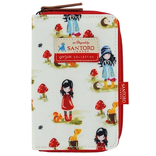 Santoro Gorjuss Reißverschluss Brieftasche - Pastell-Muster-Druck Giftpilze von Santoro