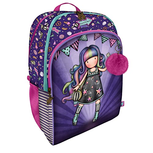 Santoro Unisex Kinder 1130GJ04 Gorjuss Rucksack Fairground Up and Away, 34,5 x 43,5 x 22 cm, violett, Einheitsgröße von Santoro