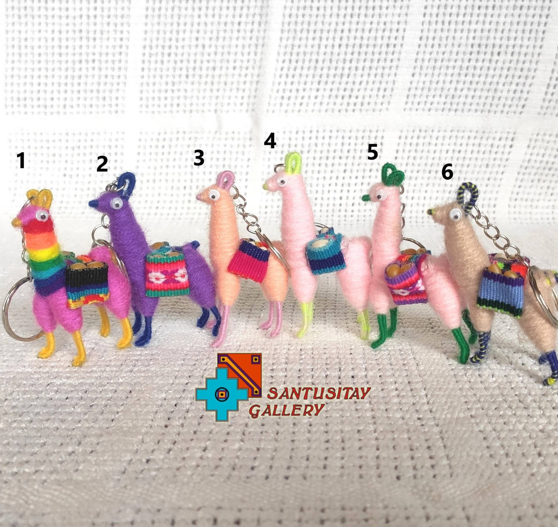 Außergewöhnliche Alpakas Schlüsselanhänger Aus Alpakawolle Anden Accessoires Witziger Taschendekoration Bunt Glücksgeschenk von Santusitay