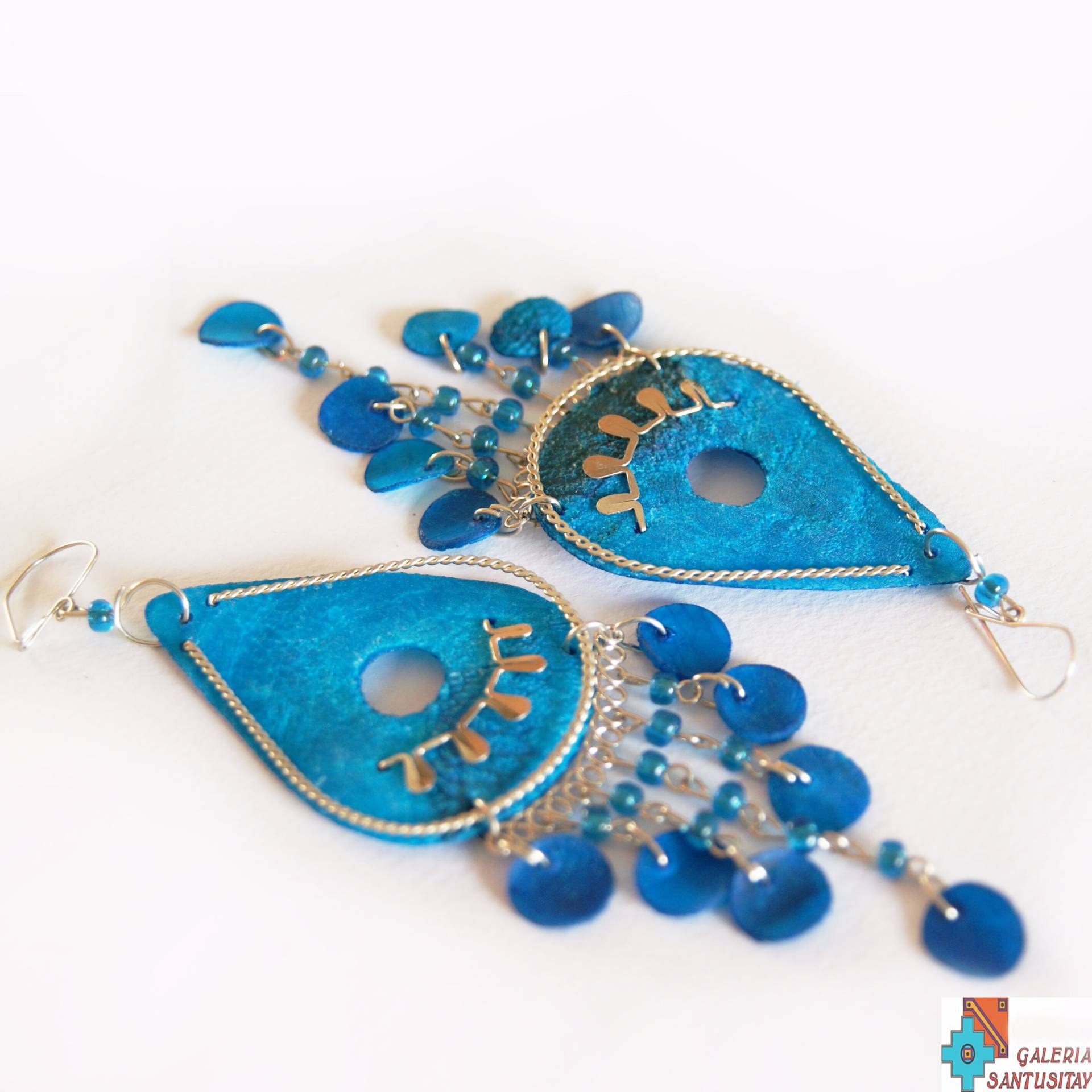 Natürliche Treibholz Ohrringe Handgemacht Perlen Naturschmuck Grün Lila Schwarz Pink Türkis Folk Boho Hippi Romantisch von Santusitay